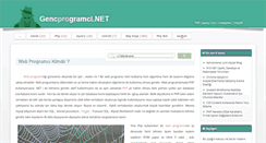 Desktop Screenshot of gencprogramci.net